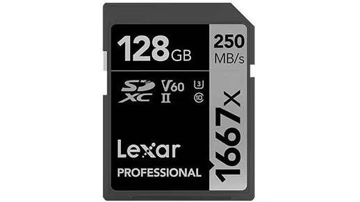 Lexar SD 128GB بطاقة ذاكرة للكاميرا